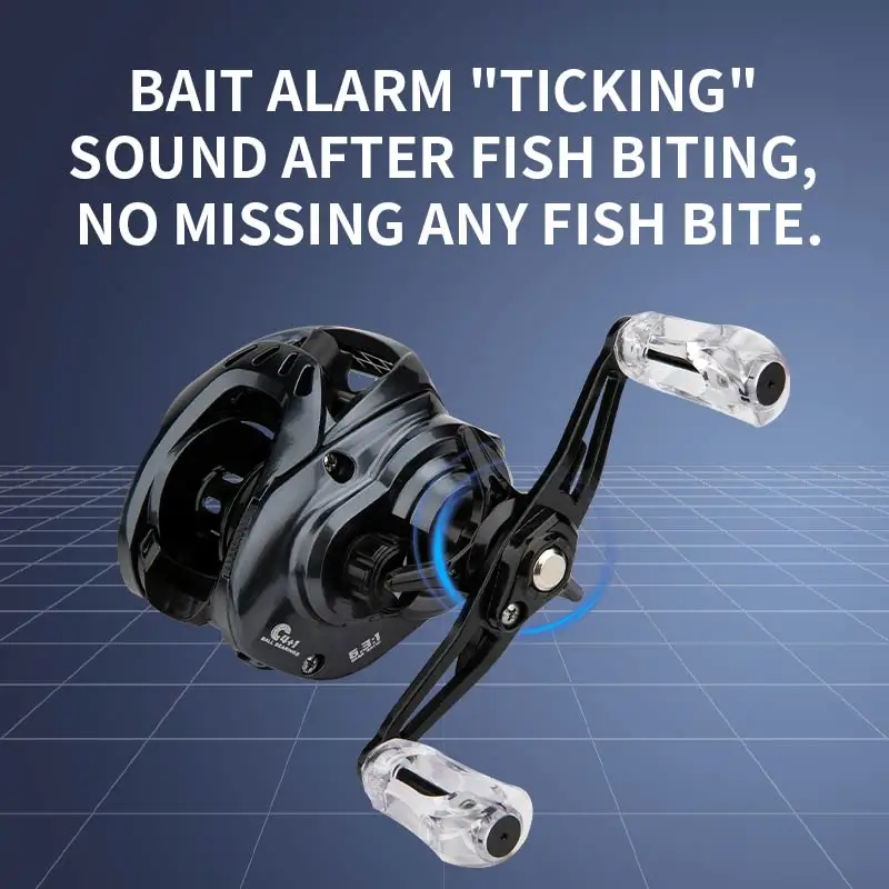 Carrete de pesca CEMREO Bait de fibra de carbono, sistema de freno magnético de arrastre de 5kg, 7,0: 1, carrete de pesca ultraligero, modelo: X1 - imagen 2
