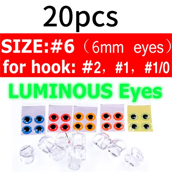 20pcs size 6 lumo