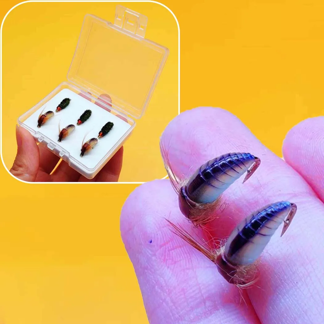 Nano y Scud Ninfa: moscas secas para trucha con gancho - imagen 4