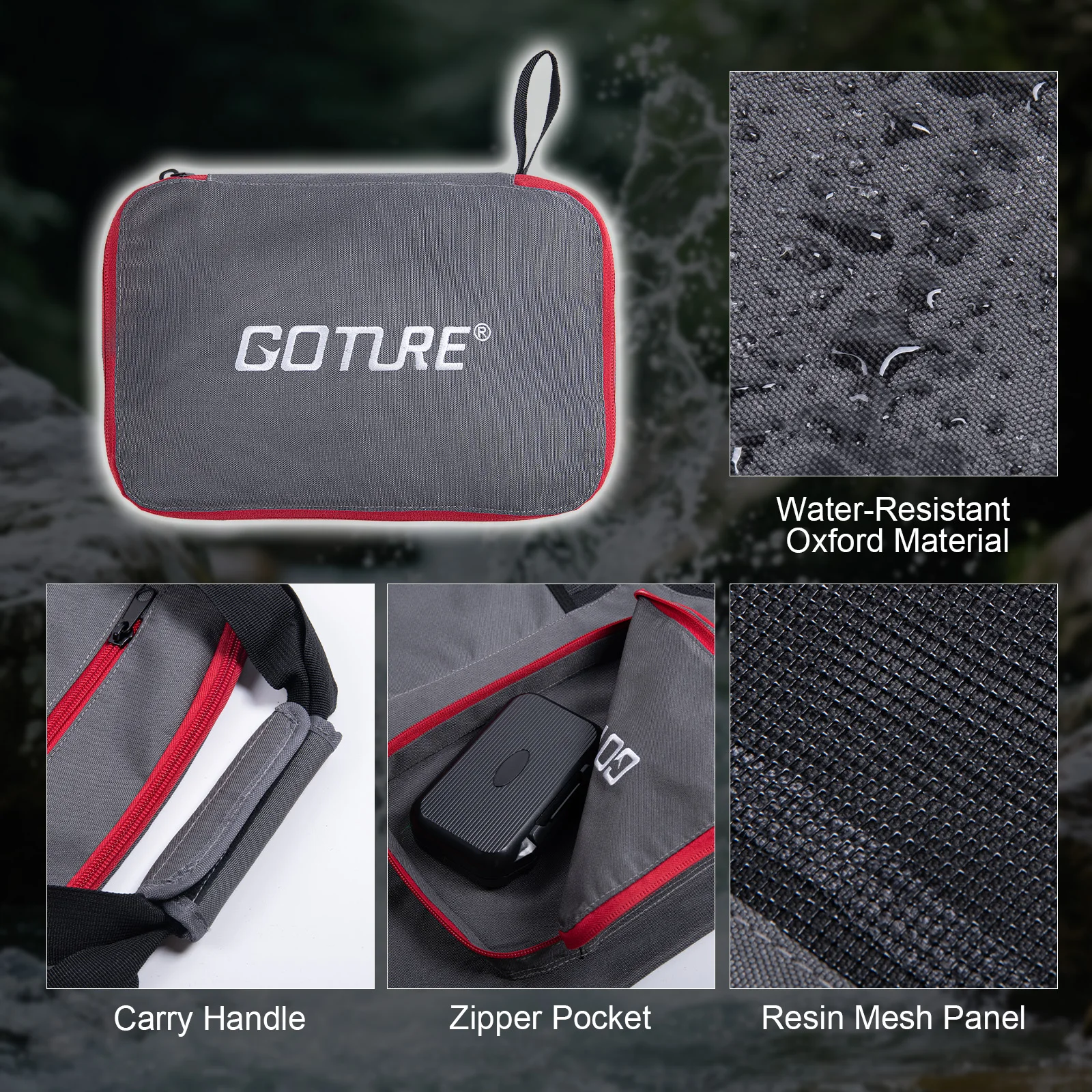 Goture Juego de botas de pescador con medias impermeables de 5 capas, botas de pesca con mosca transpirables para hombres y mujeres, múltiples bolsillos de almacenamiento, 5 tamaños - imagen 5