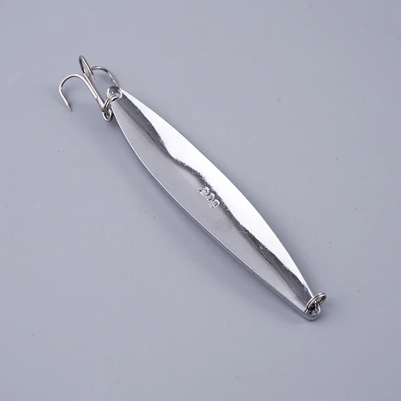 Señuelo tipo cuchara de pesca, 10g, 20g, plantilla de fundición larga, cucharas con forma de Salix, señuelos artificiales, cebo duro, Jigbait de arco, lote de 2 piezas en oferta - imagen 2