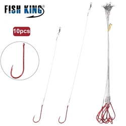 FISH KING Líder antimordida de alambre de acero 16/23 cm 5-20 kg