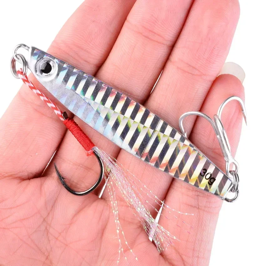 22pcs Metal Spoon Jigs Carp Fishing Lures Set 60g 40g 30g 20g 17g 10g Crankbait Jig Spoons Wobbler Bait Sea Fishing Lures Pesca - imagen 5