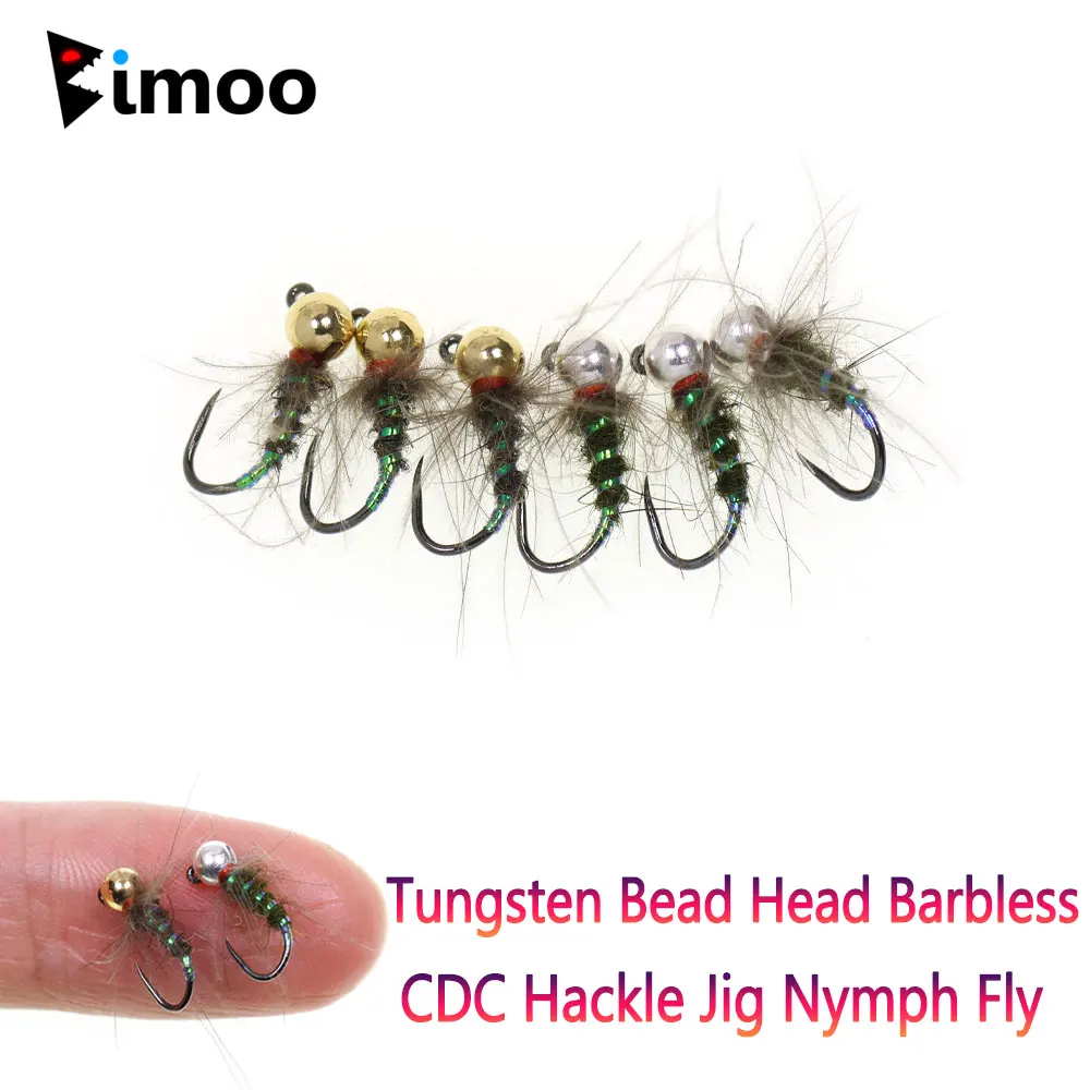 Jig Ninfa CDC Bimoo #16 – Cabeza tungsteno para trucha