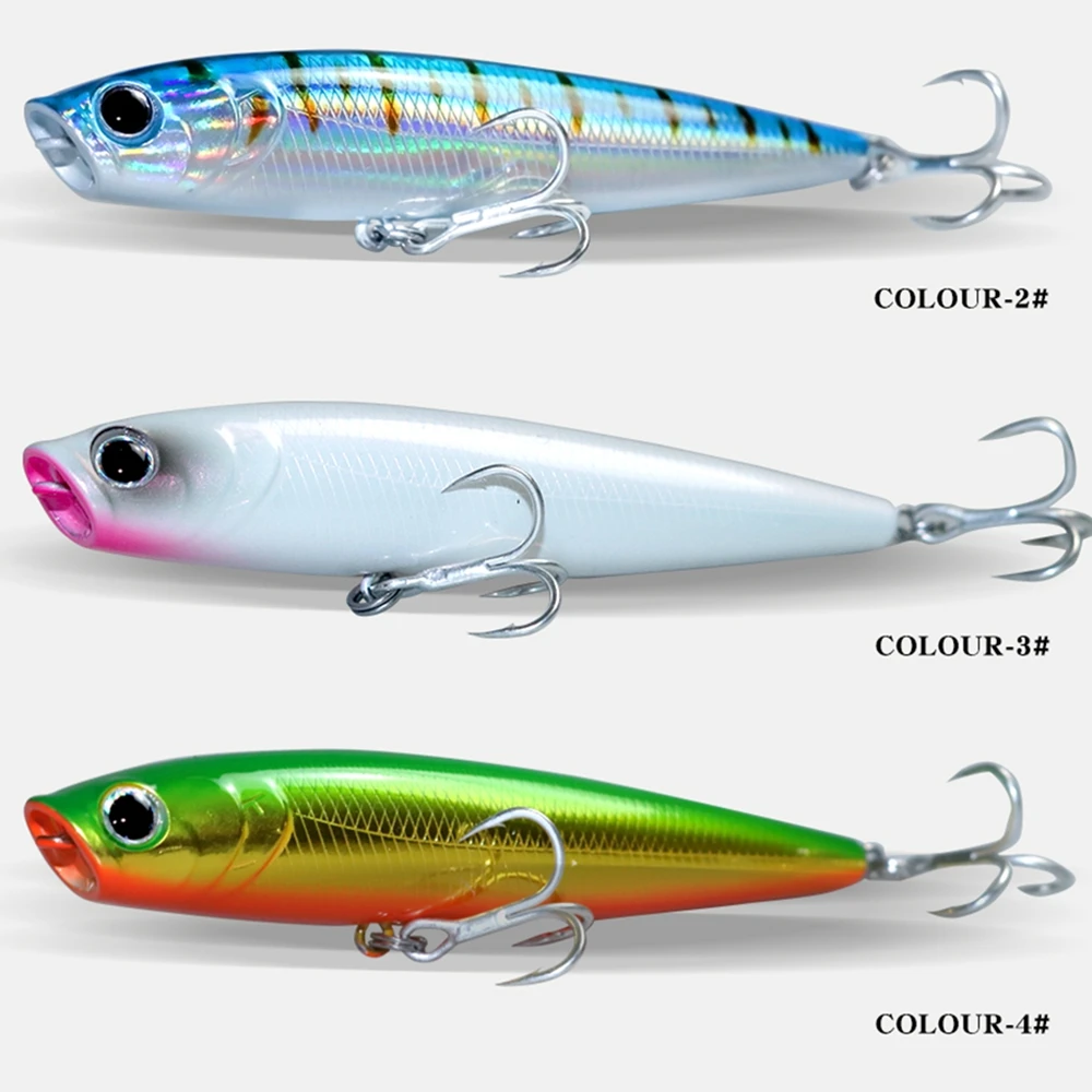 AOCLU Walking Dog 95mm 12g 115mm 19,5g cebo duro lápiz flotante palo señuelo de pesca superficie de lubina nadador gancho de agua agua superior - imagen 4