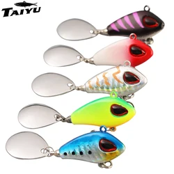TAIYU 5 uds Spintail señuelo de pesca Wobble cebo de Metal giratorio Vib Casting Shore Jig cebo Artificial cebos duros Spinner cuchara señuelo