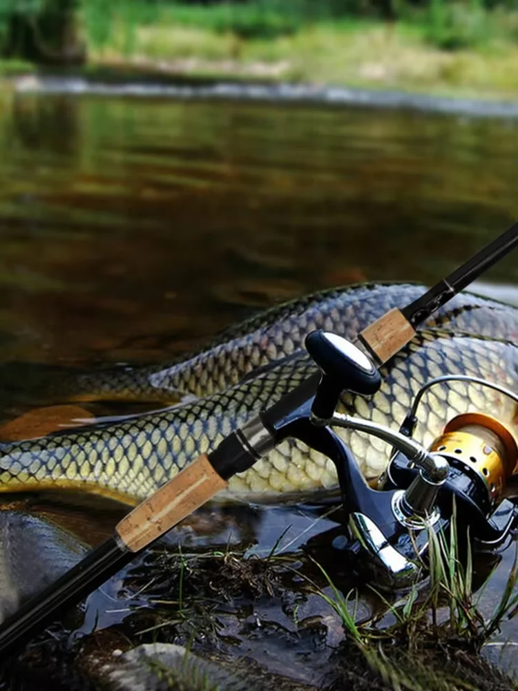 1 unidad de caña de pescar eléctrica, 3 secciones, 1,8 m, 2,1 m, caña de pescar giratoria, peso de línea, caña giratoria de pesca ultraligera - imagen 3