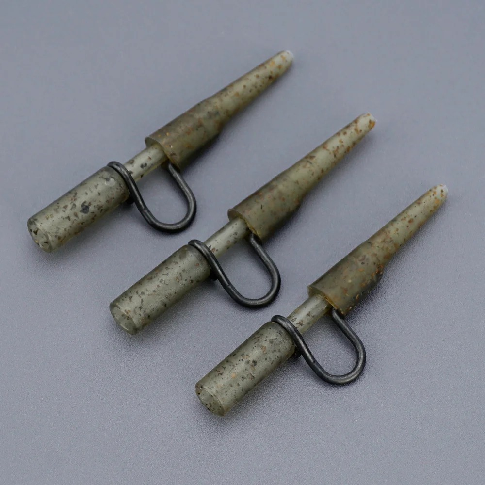 Hirisi-accesorios de pesca de carpa, Clips de plomo de alta resistencia, conector giratorio a presión, aparejos terminales de pesca de carpa AH031, 8 Uds. - imagen 5