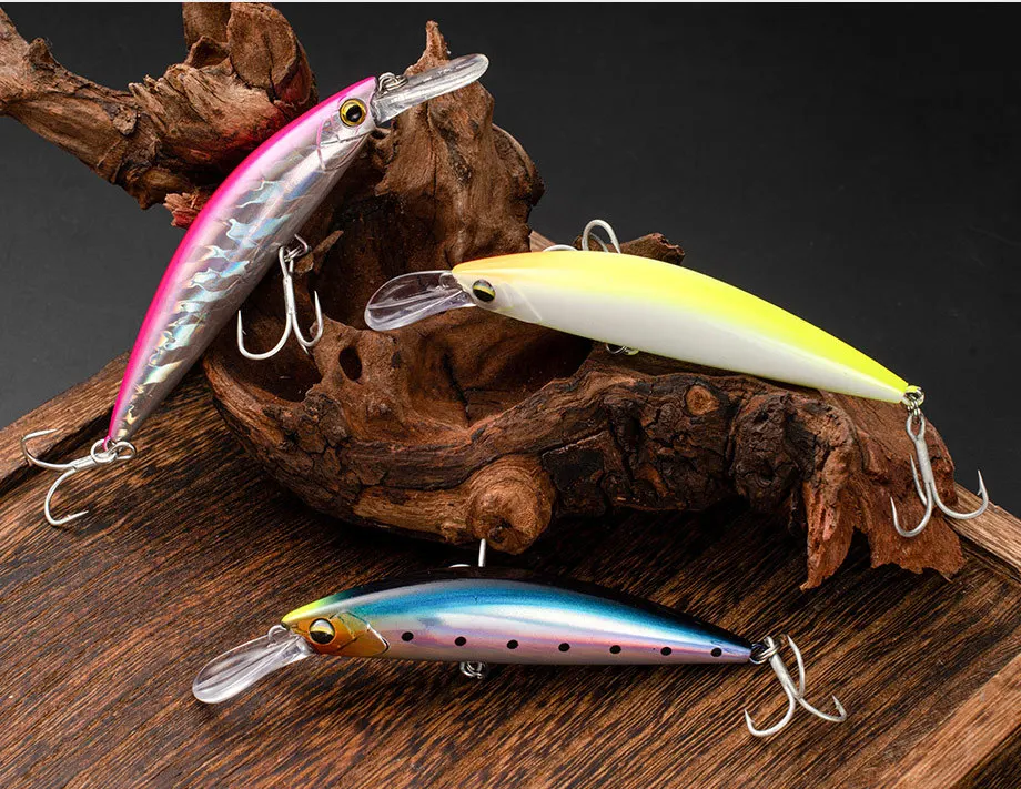 Testar-cebo de pececillo hundido, 90mm, 30g, Wobbles de fundición larga, Swimbait para Pesca en el mar, adecuado para Pesca de lubina - imagen 5