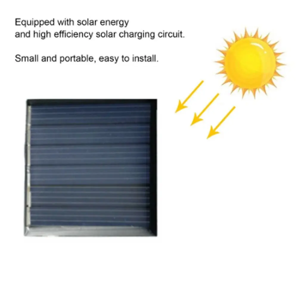 2 Pcs Durable 3V 60mA Micro Solar Panels 40x40mm Mini Solar Cells Photovoltaic Cells Battery Charger Kit - imagen 2