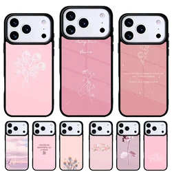 Funda floral rosa para iPhone 17 Air, 16e, 15, 14, 13 y 12 Pro