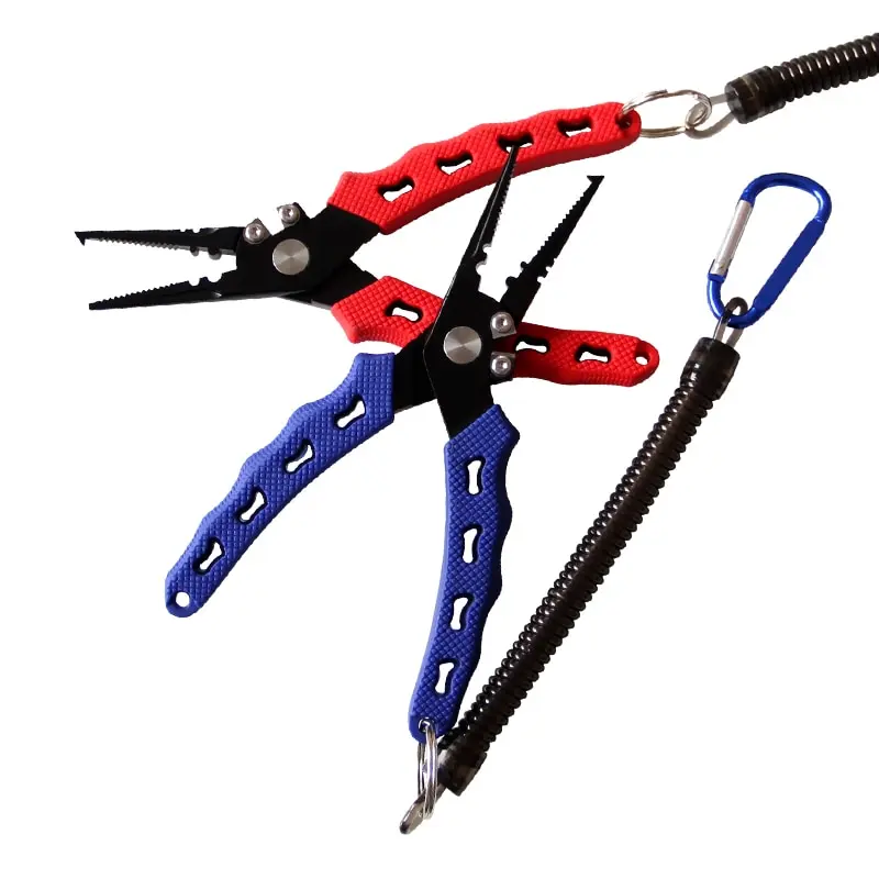 ILure-Alicates de Pesca de acero inoxidable, abrazadera de anillo dividido, cortador de línea de hoja de acero de tungsteno, herramienta de aparejos de Pesca multifunción - imagen 3