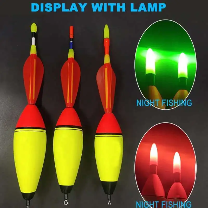 Flotador de pesca de espuma EVA, flotador de plástico luminoso, palo de luz para pesca nocturna, flotadores llamativos para pesca en roca, mar, Océano, 1 unidad - imagen 5