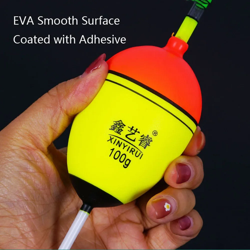 Bobbers flotadores de pesca de carpa EVA lisos de superficie de 5 uds + 5 uds conectores boya de espuma con tapón para el vientre para accesorios de roca - imagen 3