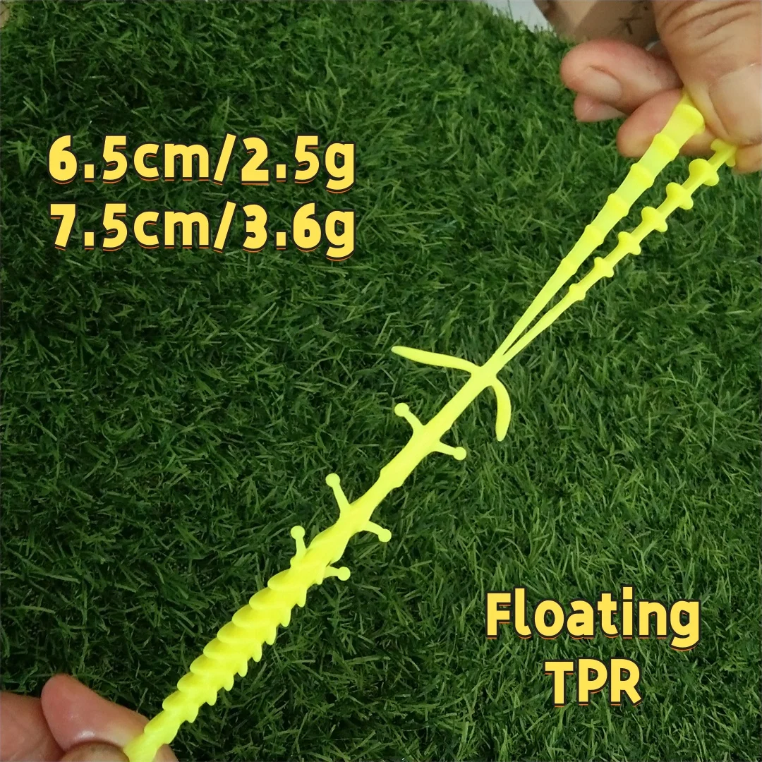 32 Uds 6,5 cm/7,5 cm TPR flotante Craw señuelo suave Señuelos de pesca camarones langosta señuelo de plástico suave Señuelos de Pesca - imagen 3