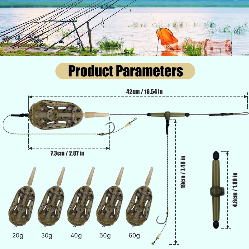 Montajes Hair Rig preatados para carpa – Method feeder con anzuelos dobles - imagen 5