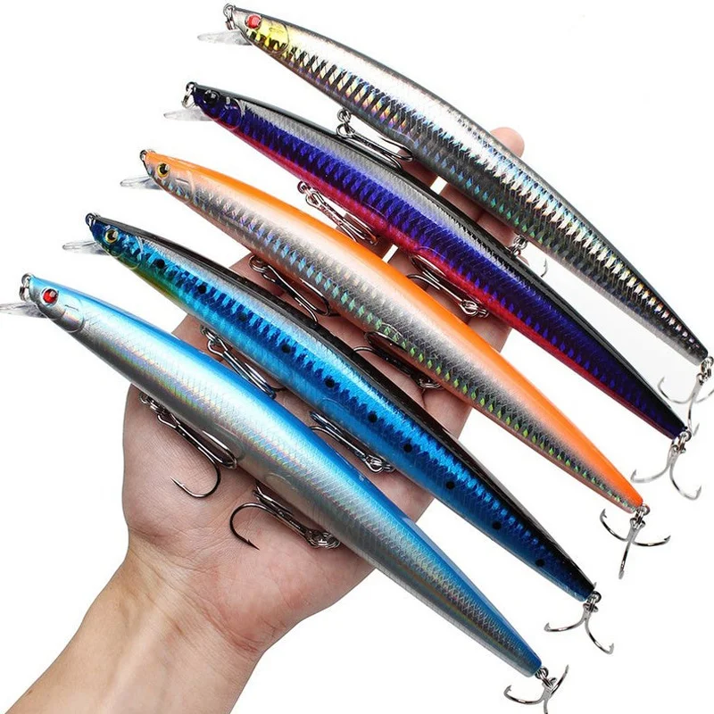 Señuelo de pececillo biónico grande, cebo Artificial de 180mm/24g, aparejos de pesca de medio agua, perfecto para atrapar peces grandes, 1 ud. - imagen 3