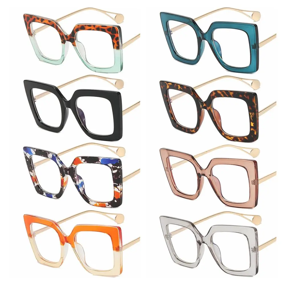 Gafas de protección contra luz azul con marco cuadrado de metal para juegos para mujeres/hombres Gafas de sol de gran tamaño - imagen 3