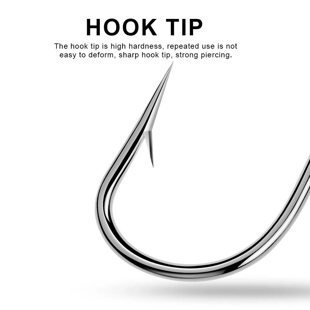Gancho de ayuda para Jigging de pesca, gancho de repuesto para Jigging de tono lento, pesca en barco de Jigging Vertical, caballa de atún en alta mar, 5 uds. - imagen 3