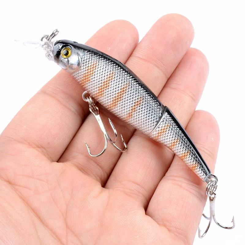 Señuelo de pesca Wobblers sumergido, cebo duro multisección de 88mm, 7,4g, cebo Artificial, señuelo de pececillo, Crankbait, perca, aparejos de pesca de carpa