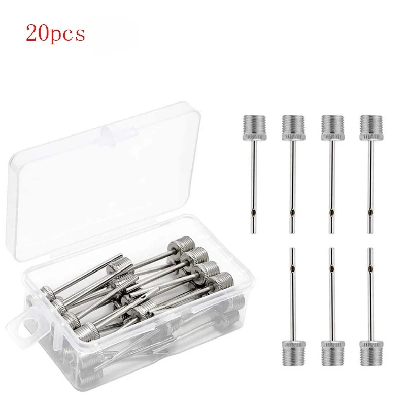 30 Uds válvula bola aguja de acero inoxidable bomba inflable bicicleta de montaña bicicleta de carretera accesorios herramientas de reparación - imagen 2