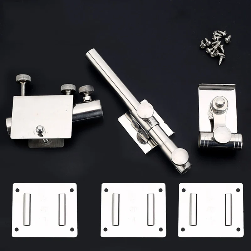 Caja de aparejos de pesca de acero inoxidable, accesorio, soporte para caña, soporte de red de pesca, soporte desmontable, pesca de carpa A552, 3 uds. - imagen 2