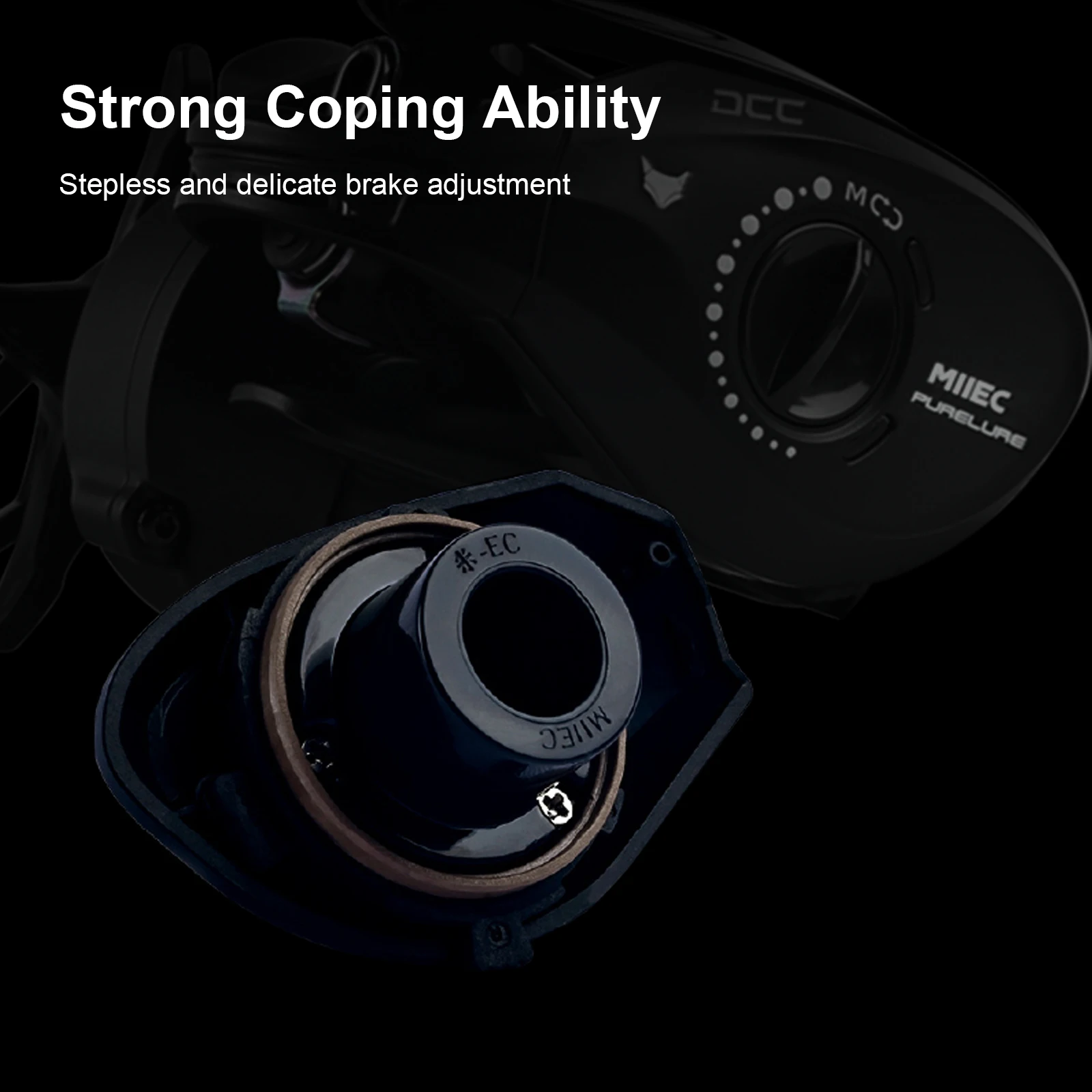 PURELURE BFS DC marco de aleación de aluminio 9,58g carrete ultraligero BFS FINESSE carrete de Baitcasting bobina de pesca Baitcast para trucha Shad - imagen 5