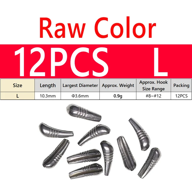 12PCS L Raw