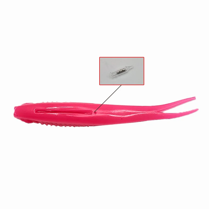 TAKEDO 3 unids/set Material TPR cebo suave 12,5 CM 11,5G señuelo de pesca de renacuajo señuelo suave cebos de cola bifurcada Wobbers para lubina bagre - imagen 5