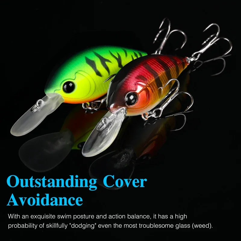Tsurinoya 59F Crankbait flotante – Jerkbait duro para black bass