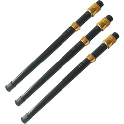 Empuñadura de aluminio para caña de pesca recta y curva dorado oscuro