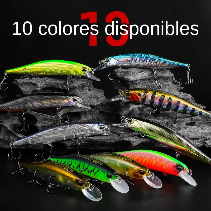 BEARKING 11cm 17g de profundidad 0,8-1,6 m modelo caliente Señuelos de pesca cebo duro 10 colores para elegir pececillo profesional de calidad - imagen 5