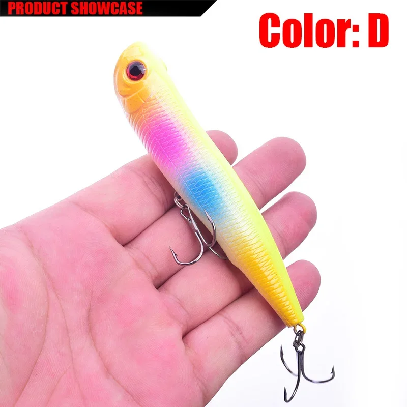 Señuelo de pesca con lápiz flotante TopWater, 11cm, 15g, cebo duro Artificial, Swimbait, Wobblers, Popper, aparejos de pesca, 1 ud. - imagen 5