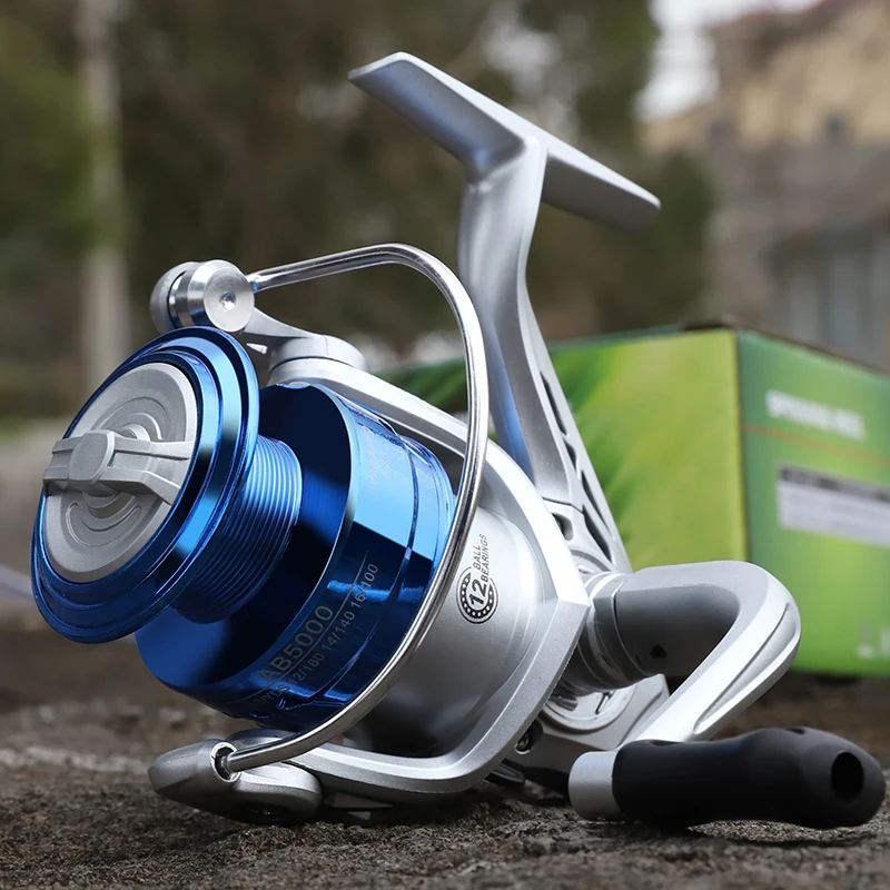 Carrete de pesca giratorio BILLINGS para agua dulce y salada, carrete ultraligero plegable, balancín izquierdo/derecho intercambiable, fácil de llevar - imagen 5
