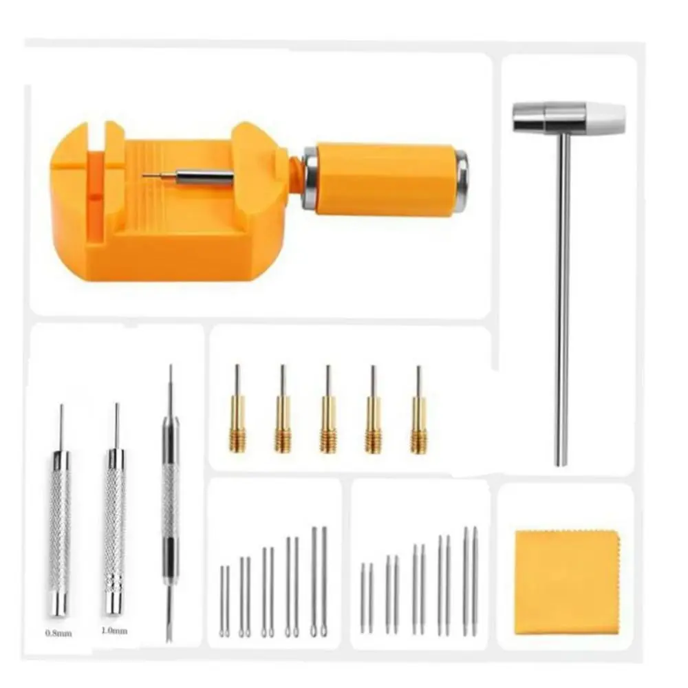 31 unids/set Kit de herramientas de extracción de eslabones de reloj de precisión herramienta de ajuste de correa de reloj de extracción de eslabones de Pin profesional - imagen 3