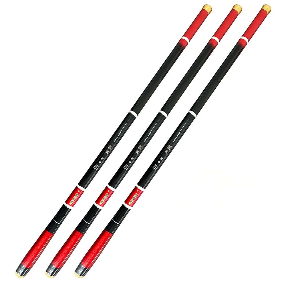 Caña de pescar de carpa de carbono, caña telescópica portátil, aparejos de pesca, caña de mano ultraligera profesional, 3,6/4,5/5,4/6,3/7,2 M - imagen 2