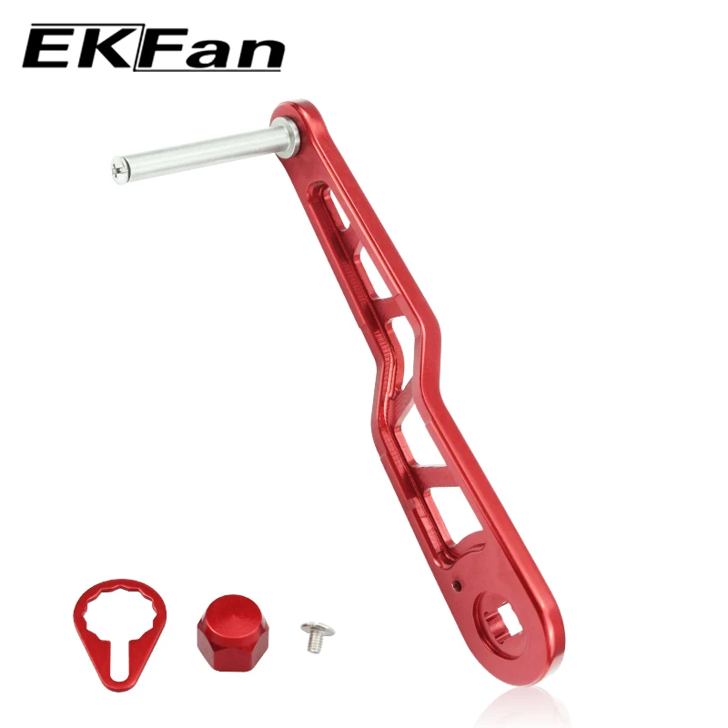 EKfan CNC Technology Engraving 120MM  Reel Handle Stainless Steel Shaftl Fishing Accessory - imagen 2