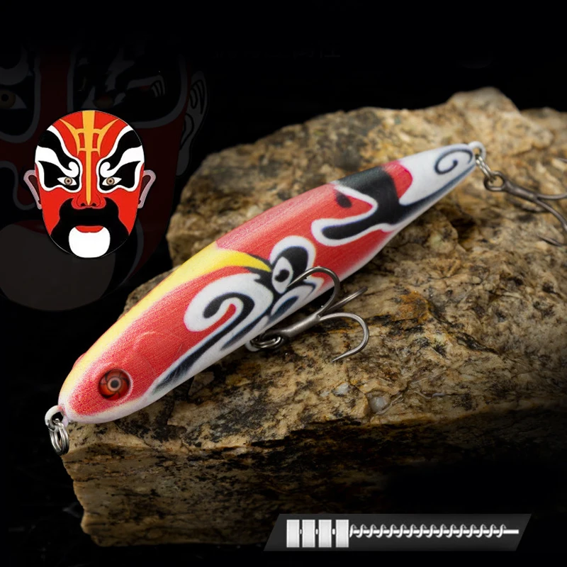 Un señuelo de pesca con una cara de dragón