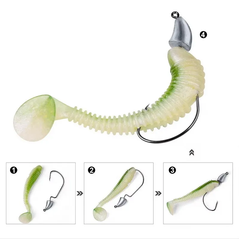 Anzuelo Jig Head en tres pesos