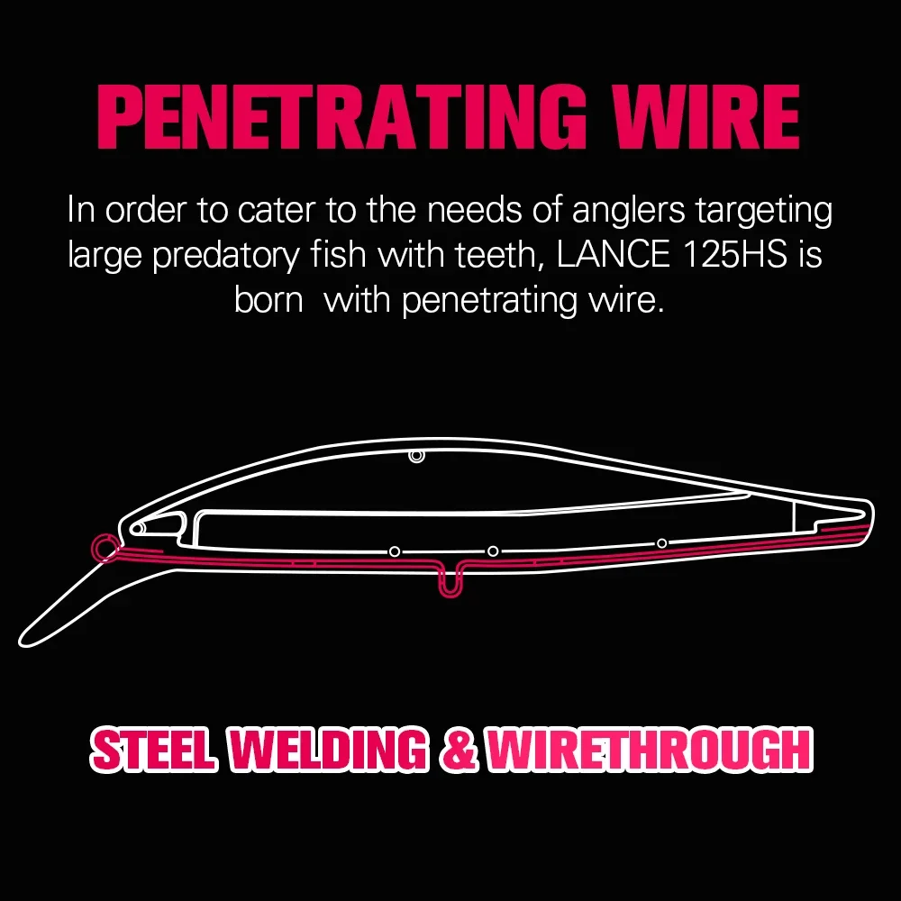 TSURINOYA 125HS 50g pececillo de hundimiento pesado LANCE en alta resistencia pesca Lue agua salada pesca con energía cebo duro falso Wobbler - imagen 3