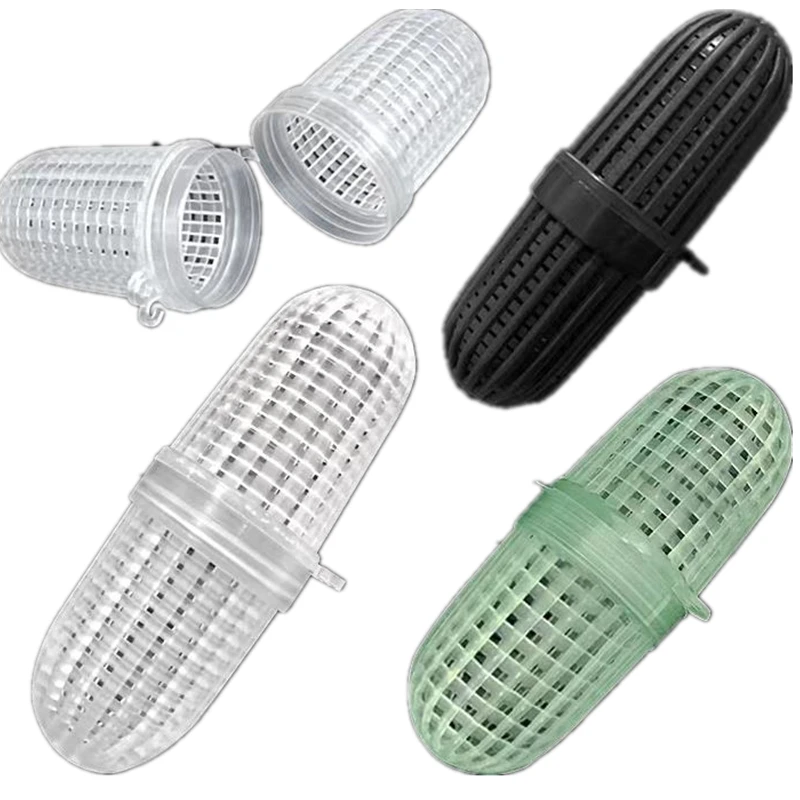 Jaula de cebo extendida, alimentador, bolsa de pesca, jaula de Camarón, línea de cebo, caja de bolas, cesta, soporte para alimentador, herramientas para peces, 20 piezas - imagen 3