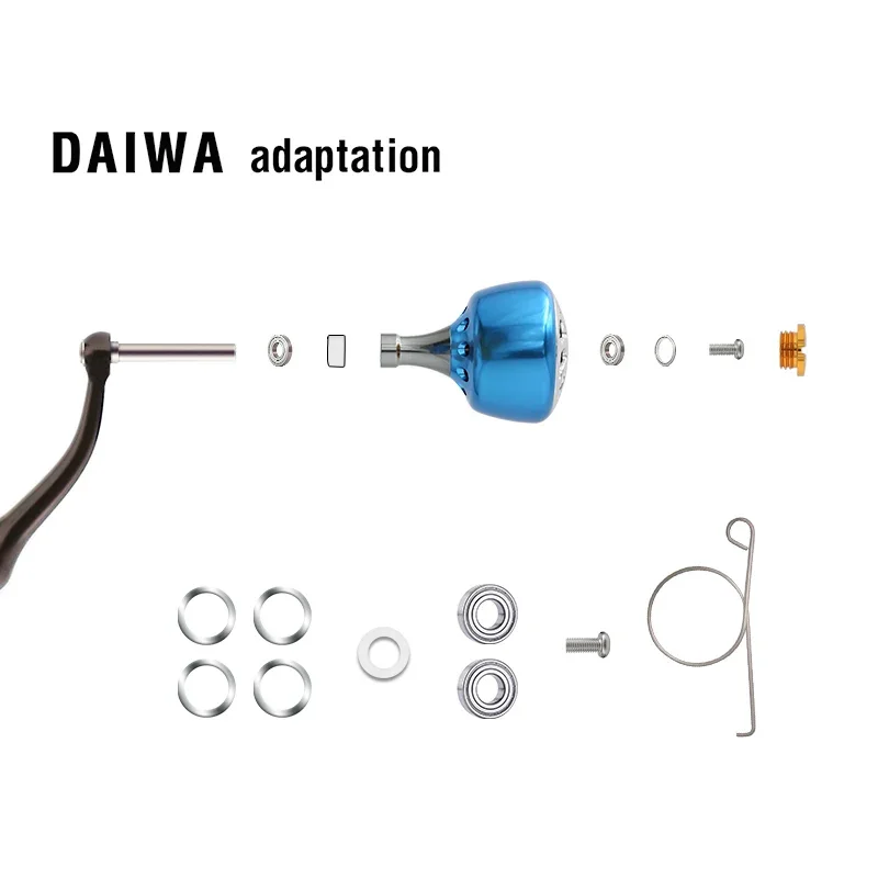 SANLIKE-perilla de mango de carrete de aluminio para Shimano A, mango Daiwa S, carretes giratorios Baitel, accesorios de pesca duros - imagen 5