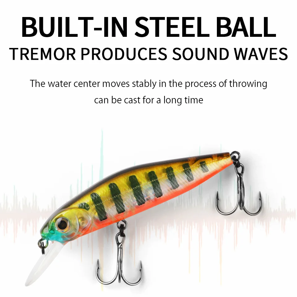 A08 BEARKING-señuelo duro Wobblers Crankbaits, cebo Artificial para Lucio, aparejos de pesca, lubina, trucha, 7,8 cm, 11g - imagen 5