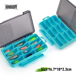 Caja de pesca Kingdom magnética con compartimentos ajustables