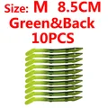 Green Black M 10pcs