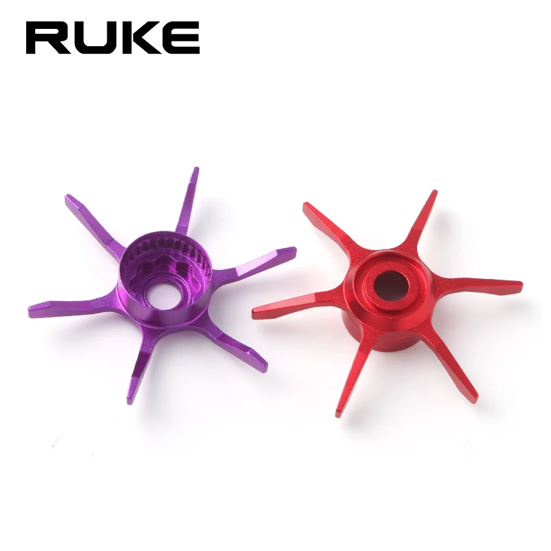 Ruke-accesorios para carrete de pesca, llave de mango para rueda tipo D, aleación de aluminio, peso de 6,3g por pieza, bricolaje, alta calidad, muchos colores - imagen 5