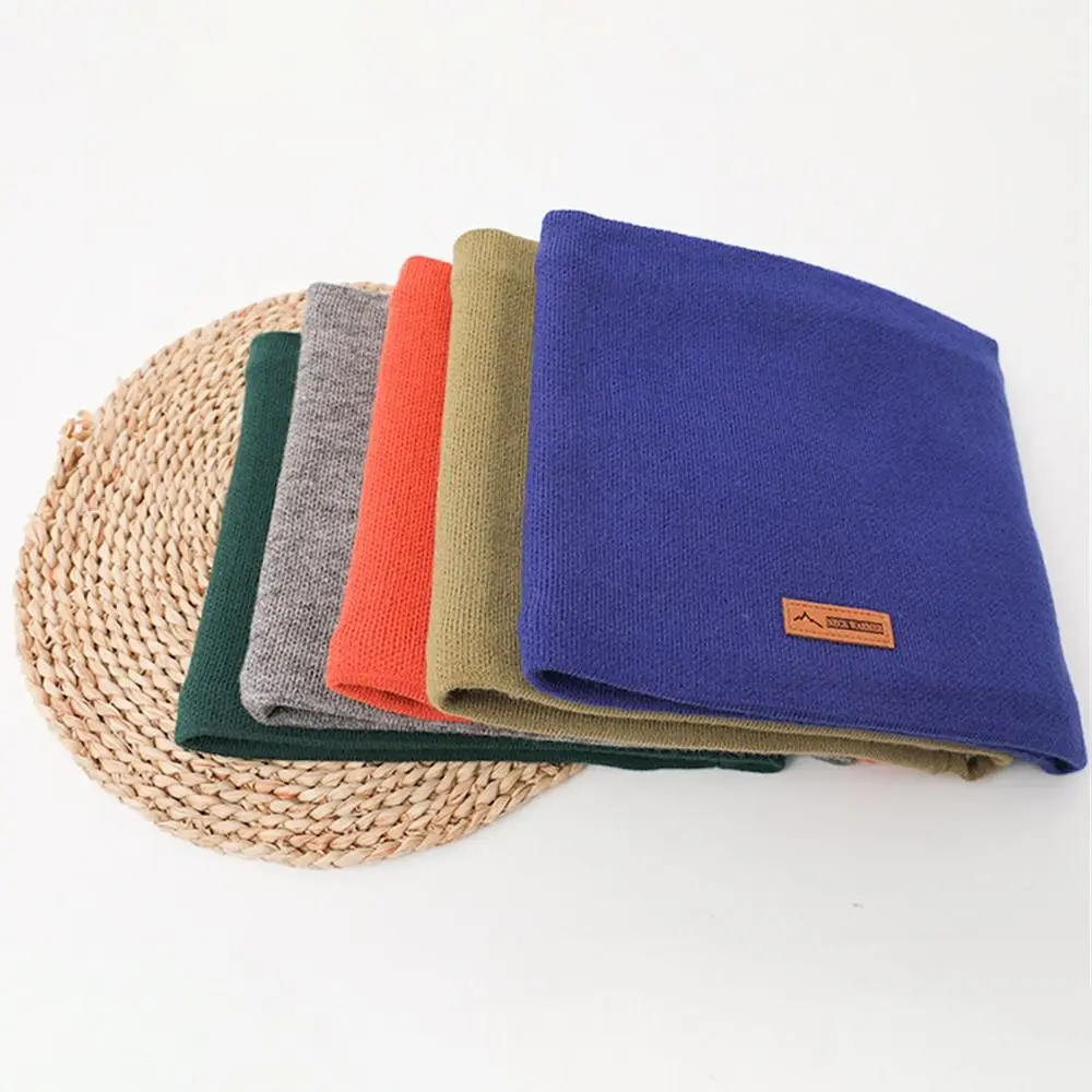 Bufanda de punto cálida de invierno a la moda, calentador de cuello de lana a prueba de frío, Bandana suave y gruesa para mujeres y hombres - imagen 3