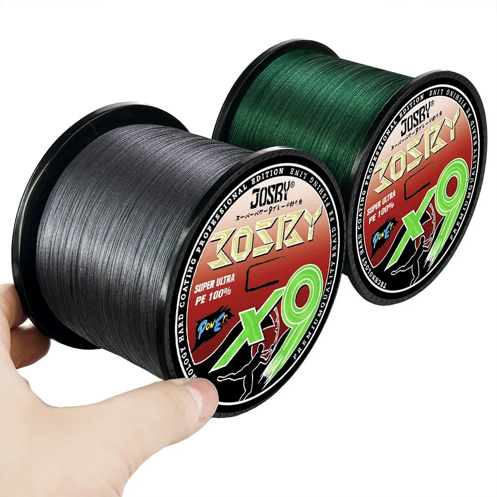 JOSBY-sedal de pesca de 9 hebras, multifilamento japonés de 1000 PE, alambre trenzado superfuerte, duradero y liso, 300/500/100/100% M, nuevo - imagen 3