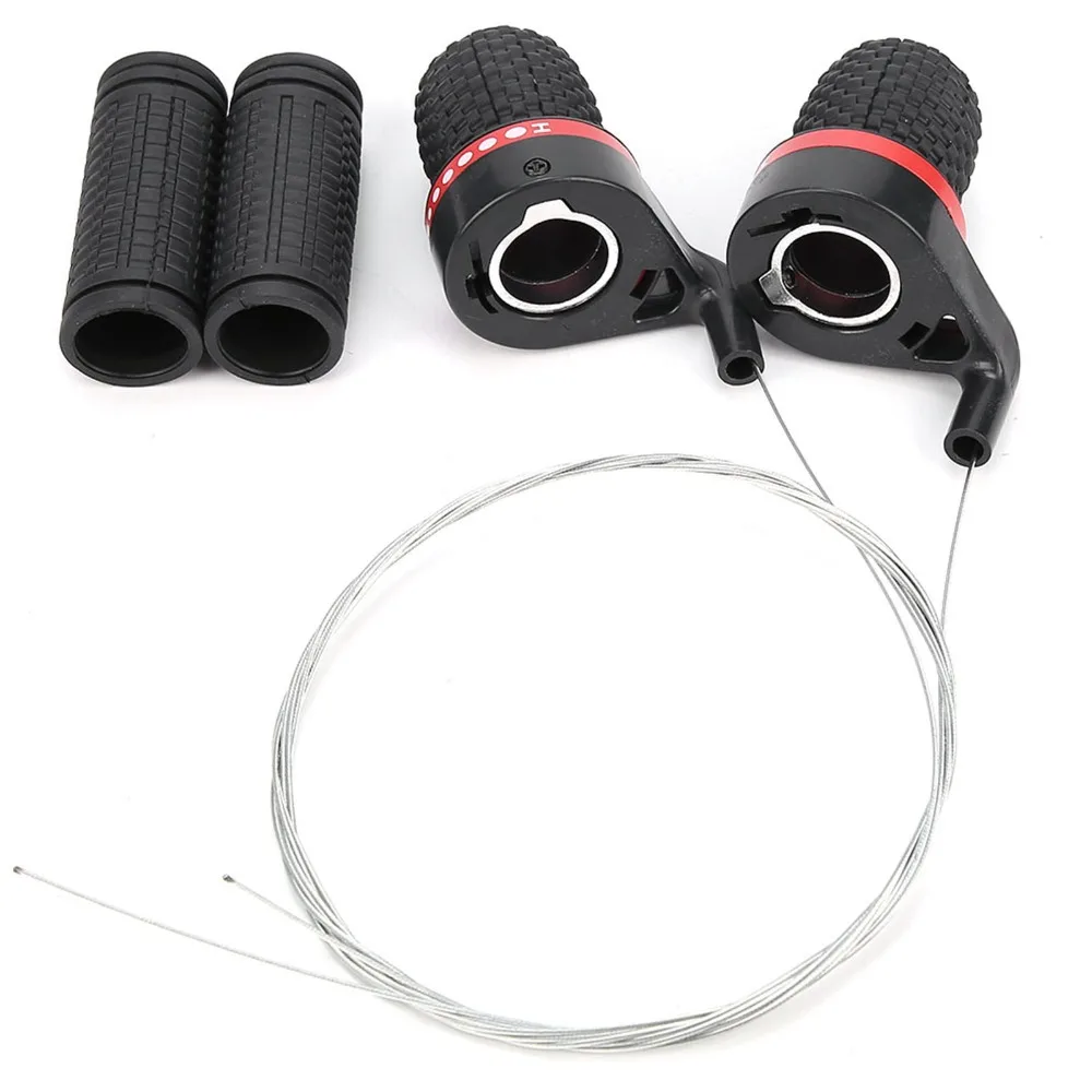 Durable 18/21 velocidades de bicicleta palanca de cambios de velocidad de plástico giratorio agarre de bicicleta palanca de cambios de velocidad de montaña bicicleta de montaña - imagen 2