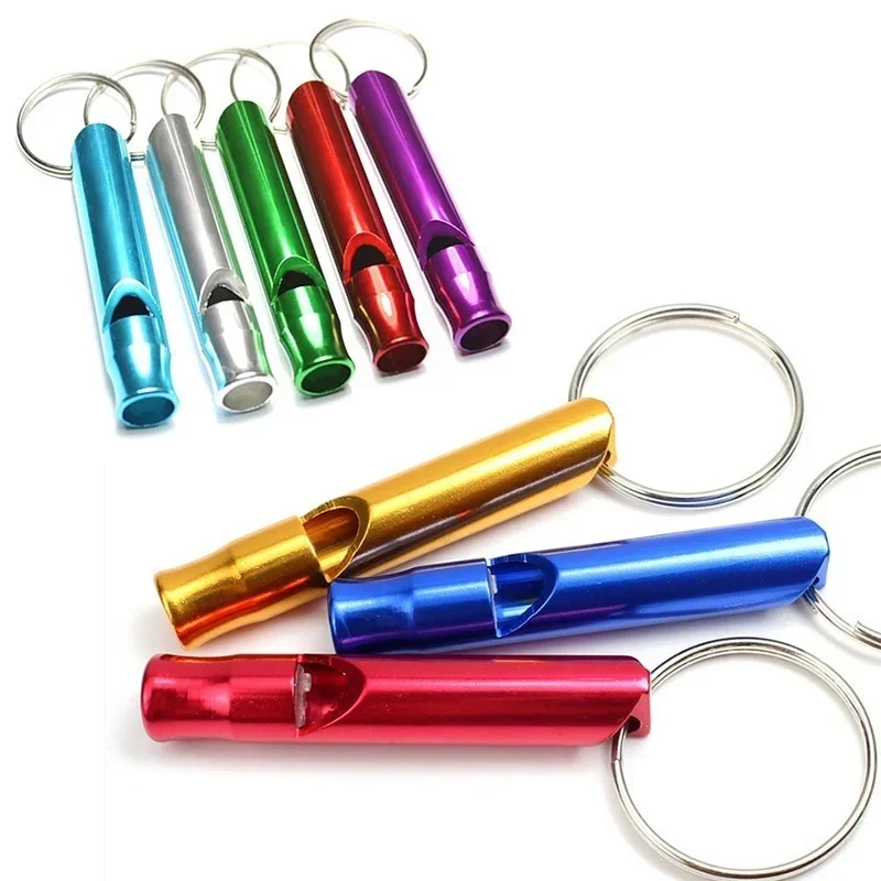 Silbato de emergencia de aluminio con llavero para pesca - imagen 5